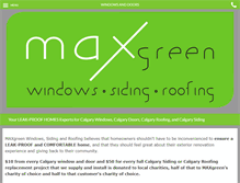 Tablet Screenshot of max-green.ca
